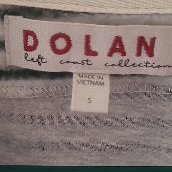 Anthropologie Dolan Knit Jacket small cardigan west Coast moto black stripe top - Picture 9 of 17